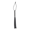Fetilux Tüylü Silikon 23cm Mini Kırbaç - Siyah