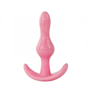 Backpart 2 Boğumlu Silikon Anal Tıkaç - Pembe