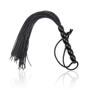 Fetilux Tüylü Silikon 23cm Mini Kırbaç - Siyah