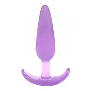 T Şeklinde Şeffaf Anal Tıkaç (Plug) Mor