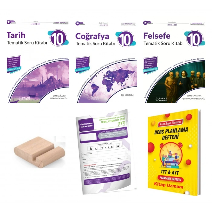 10.Sınıf Tarih Coğrafya Felsefe Soru Bankası -Maarif Model 2027+TYT Deneme+Tlf Tutucu+Plan Defteri