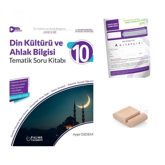 10.Sınıf Din Kültürü Tematik Soru Bankası -Maarif Model 2027+TYT Deneme+Telefon Tutucu