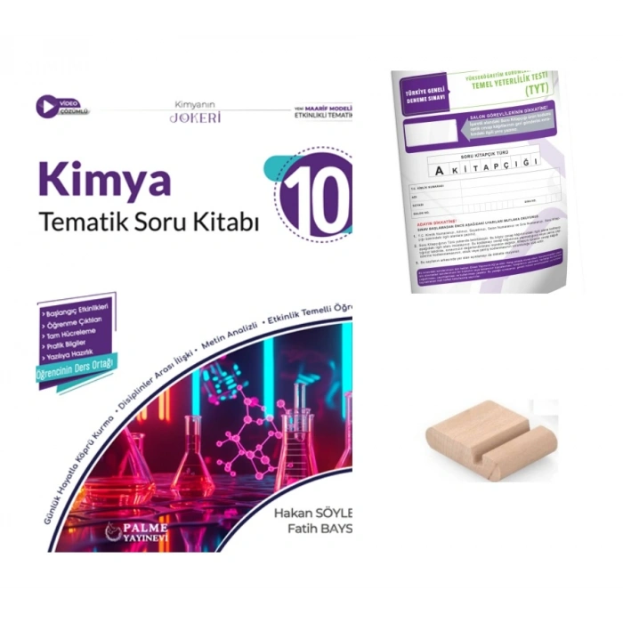 10.Sınıf Kimya Tematik Soru Bankası -Maarif Model 2027+TYT Deneme+Telefon Tutucu