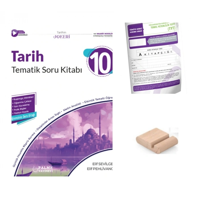 10.Sınıf Tarih Tematik Soru Bankası -Maarif Model 2027+TYT Deneme+Telefon Tutucu