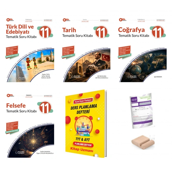 11.Sınıf Felsefe Tarih Coğ Edb Soru Kitabı-Maarif Model 2027+TYT Deneme+Tlf Tutucu+Plan Defteri