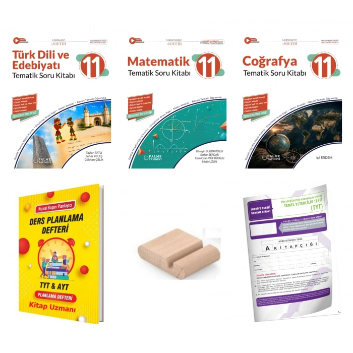 11.Sınıf Coğ Edebiyat Matematik Tematik Soru Kitabı-Maarif Model 2027+TYT Deneme+Tlf Tut+Plan Deft