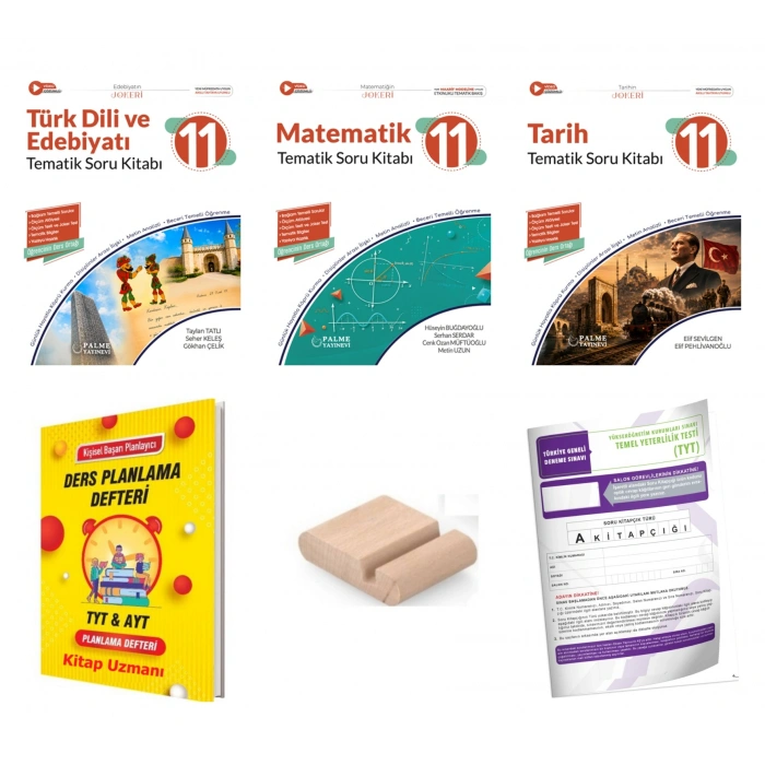 11.Sınıf Edebiyat Tarih Matematik Tematik Soru Kitabı-Maarif Model 2027+TYT Deneme+Tlf Tut+Plan Def