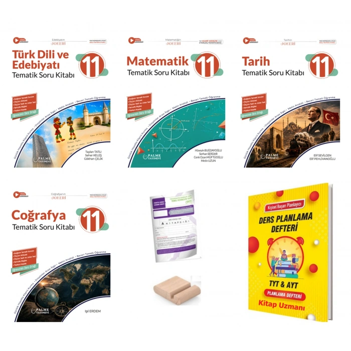 11.Sınıf Edb Tarih Coğ Matematik Tematik Soru Kitabı-Maarif Model 2027+TYT Deneme+Tlf Tut+Plan Deft
