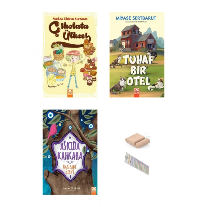 2. ve 3. Sınıf Hikaye Askıda Kahkaha - Çikolata Ülkesi - Tuhaf bir Otel + Tel. tutucu
