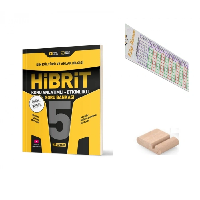 5.Sınıf Din Hibrit Soru Bankası+Çözüm Ayracı+Telefon Ayracı