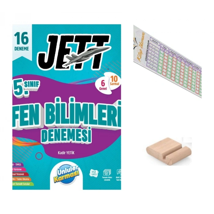 5.Sınıf Jettt Fen Bilimleri 16LI Branş Denemesi Maarif 2027+Çözüm Ayracı+Telefon Tutucu