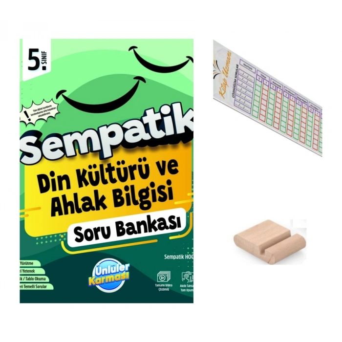 5.Sınıf Sempatik Din Kültürü Soru Bankası 2027 Maarif Modeli+Telefon Tutucu+Çözüm Ayracı