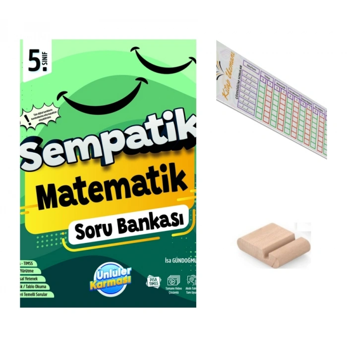 5.Sınıf Sempatik Matematik Soru Bankası 2027 Maarif Modeli+Telefon Tutucu+Çözüm Ayracı