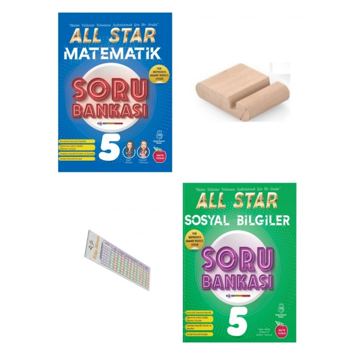 5.Sınıf ALL STAR Sosyal Matematik Soru Bankası 2027 Maarif Modeli+Telefon Tutucu+Çözüm Ayracı