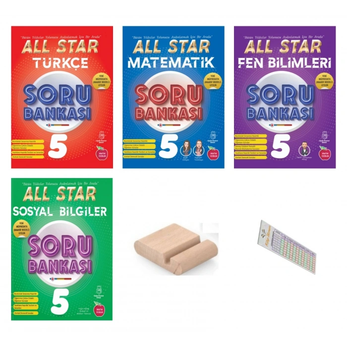 5.Sınıf ALL STAR TÜM DERSLER Soru Bankası SETİ 2027 Maarif Modeli+Telefon Tutucu+Çözüm Ayracı