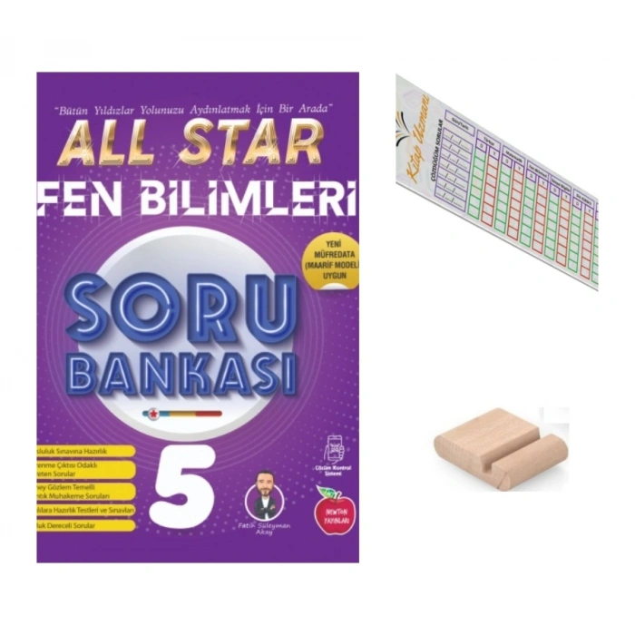5.Sınıf ALL STAR Fen Bilimleri Soru Bankası 2027 Maarif Modeli+Telefon Tutucu+Çözüm Ayracı