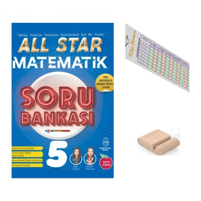 5.Sınıf ALL STAR Matematik Soru Bankası 2027 Maarif Modeli+Telefon Tutucu+Çözüm Ayracı