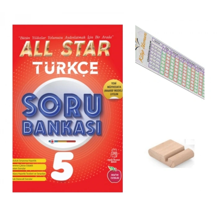 5.Sınıf ALL STAR Türkçe Soru Bankası 2027 Maarif Modeli+Telefon Tutucu+Çözüm Ayracı