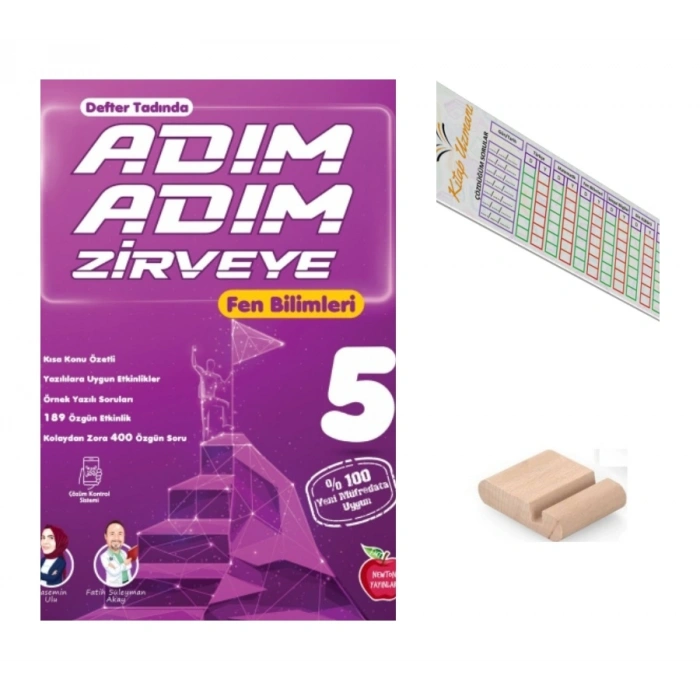 5.Sınıf ADIM ADIM ZİRVEYE Fen Bilimleri 2027 Maarif Modeli + Telefon Tutucu +Çözüm Ayracı