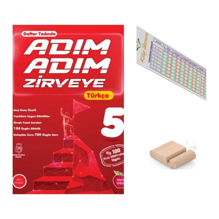 5.Sınıf ADIM ADIM ZİRVEYE Türkçe 2027 Maarif Modeli + Telefon Tutucu +Çözüm Ayracı