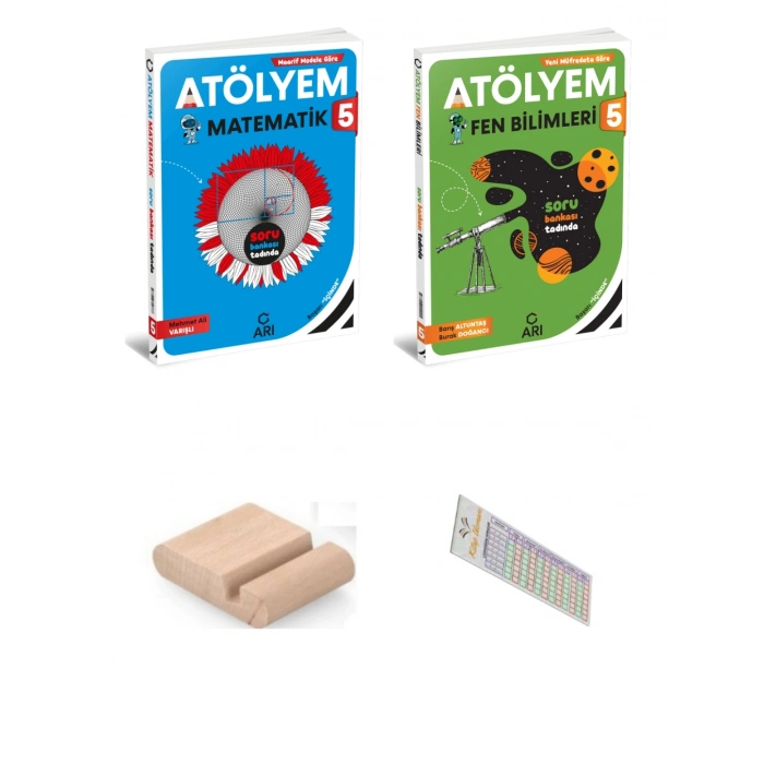 5.Sınıf Fen Bilgisi Matematik Atölyem 2027 Maarif Model +Telefon Tutucu +Çözüm Ayracı