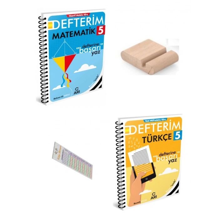 5.Sınıf Matematik Türkçe Defterim 2027 Maarif Model +Telefon Tutucu +Çözüm Ayracı