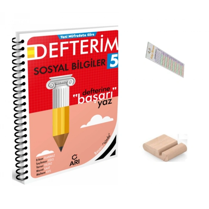 5.Sınıf Sosyal Bilgiler Defterim 2027 Maarif Model +Telefon Tutucu +Çözüm Ayracı