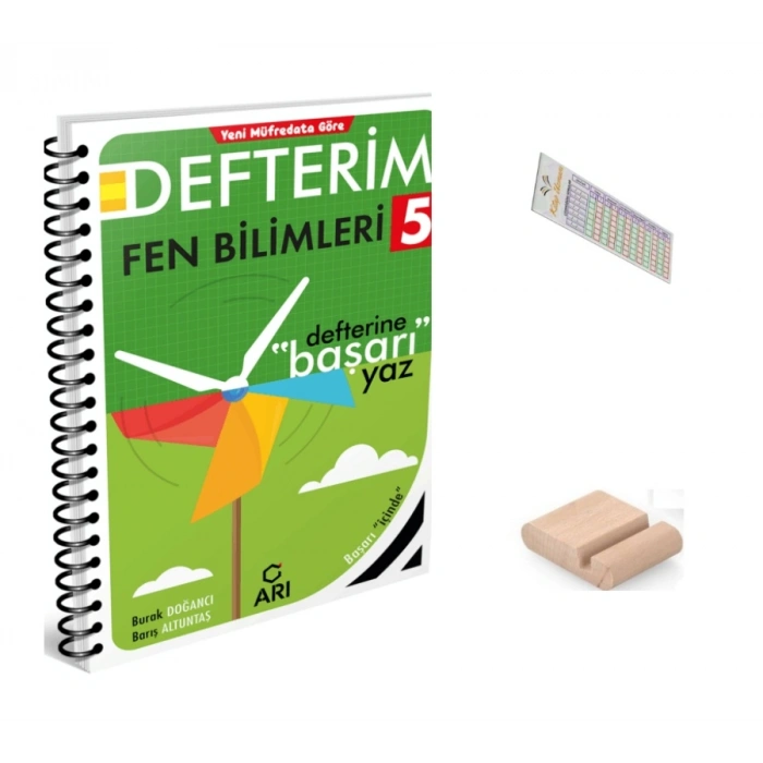 5.Sınıf Fen Bilgisi Defterim 2027 Maarif Model +Telefon Tutucu +Çözüm Ayracı