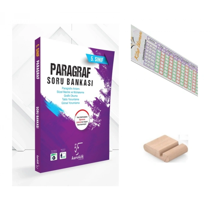5.Sınıf PARAGRAF Soru Bankası 2027 Maarif Model +Çözüm Ayracı+Telefon Tutucu