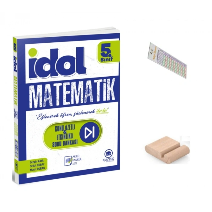 5.Sınıf İDOL Etkinlikli Konu Özetli Soru Bankası Matematik Maarif Model 2027+Çözüm Ayracı+Tlf Tutucu