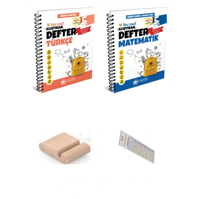 5.Sınıf Türkçe Matematik Alıştıran Defter Maarif Model 2027+Çözüm Ayracı+Telefon Tutucu