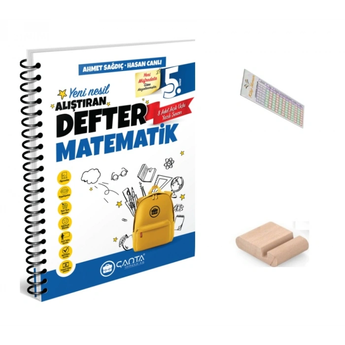5.Sınıf Matematik Alıştıran Defter Maarif Model 2027+Çözüm Ayracı+Telefon Tutucu
