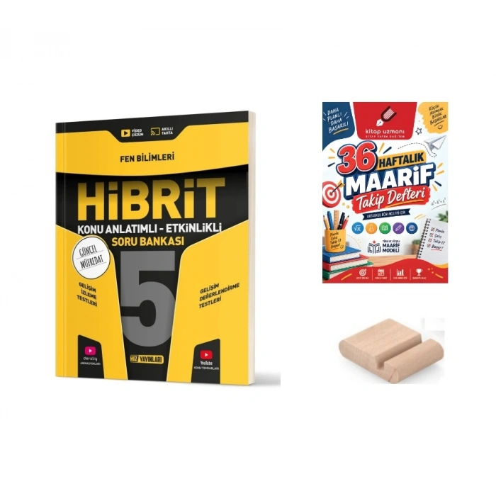 5.Sınıf Fen Hibrit Soru Bankası+Çözüm Ayracı+Telefon Ayracı
