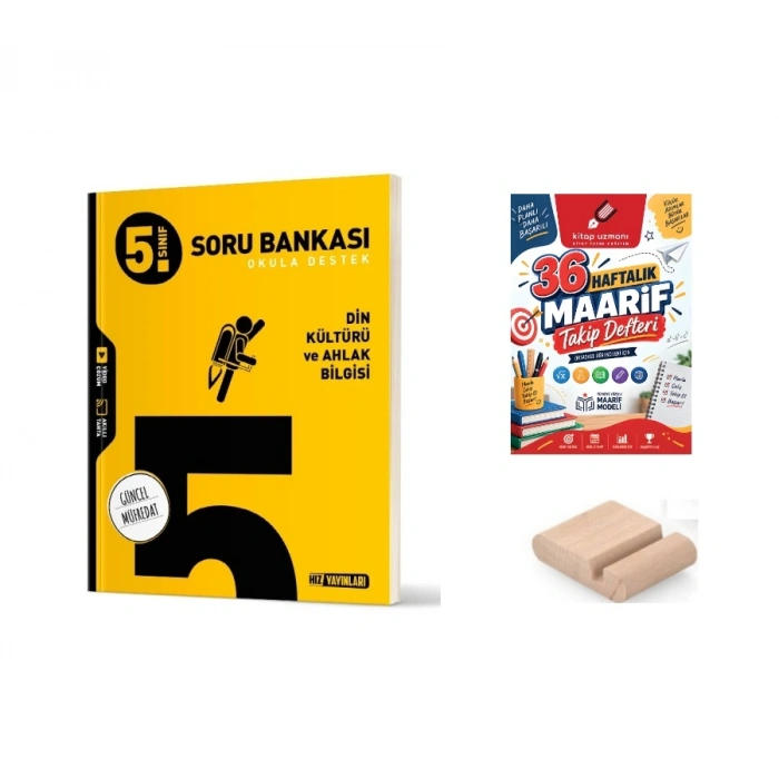 5.Sınıf Din Kültürü Soru Bankası+Çözüm Ayracı+Telefon Tutucu