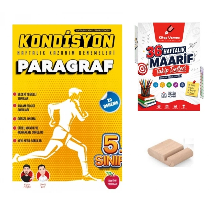 5.Sınıf PARAGRAF KONDİSYON Haftalık Kazanım 2027 Maarif Modeli+Tlf Tutucu+Maarif Defteri