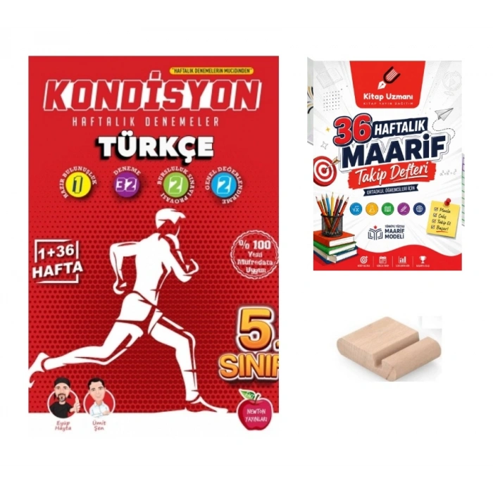 5.Sınıf Türkçe KONDİSYON Haftalık Kazanım Denemeleri 2027 Maarif Model+TelefonTutucu+Maarif Defteri