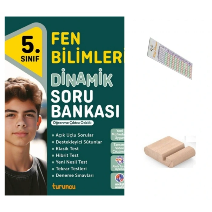 5.Sınıf Dinamik Fen Bilgisi Soru Bankası 2026 Maarif Müfredat +Telefon Tutucu+Çözüm Ayracı