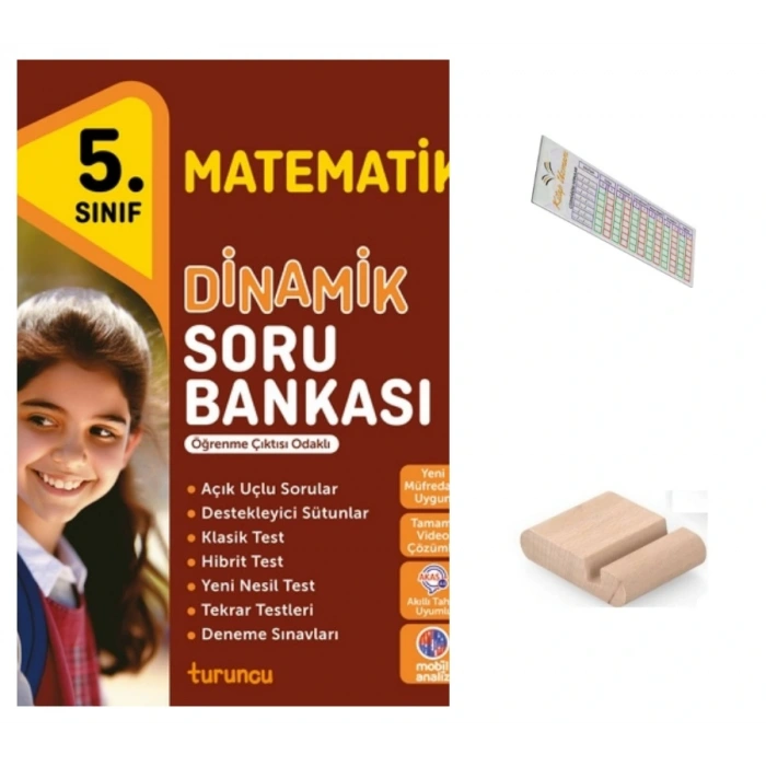 5.Sınıf Dinamik Matematik Soru Bankası 2026 Maarif Müfredat+Telefon Tutucu+Çözüm Ayracı
