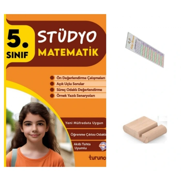 5.Sınıf Stüdyo Matematik Soru Bankası 2026 Maarif Müfredat +Telefon Tutucu+Çözüm Ayracı