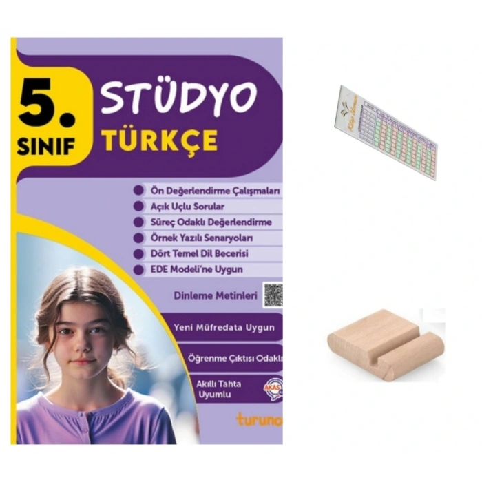 5.Sınıf Stüdyo Türkçe Soru Bankası 2026 Maarif Müfredat +Telefon Tutucu+Çözüm Ayracı