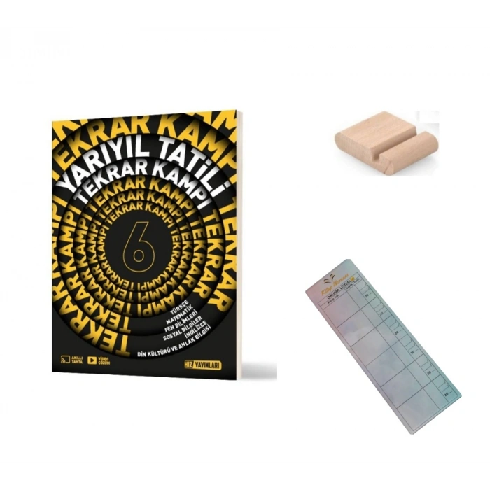 6. Sınıf Yarıyıl Tatili Tekrar Kamp Kitabı 2026 +Telefon Tutucu+Çözüm Ayracı