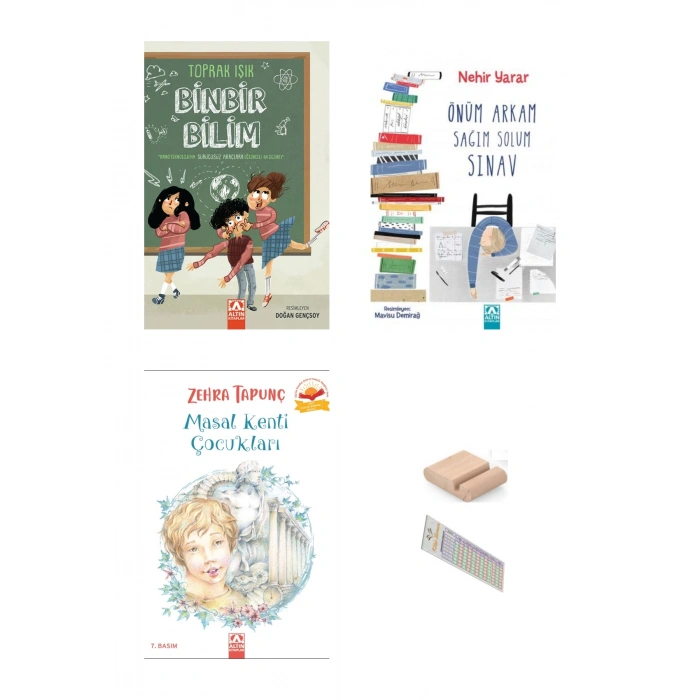 6. ve 7. Sınıf Hikaye Masal Kenti - Önüm Arkam Sınav - Binbir bilim 3lü SET
