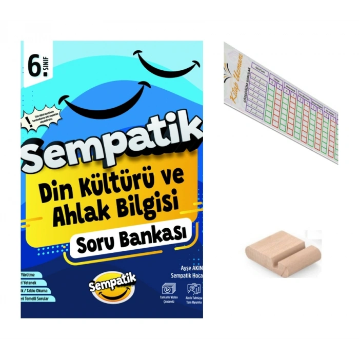 6.Sınıf Sempatik Din Kültürü Soru Bankası Maarif 2027 +Telefon Tutucu+Çözüm Ayracı