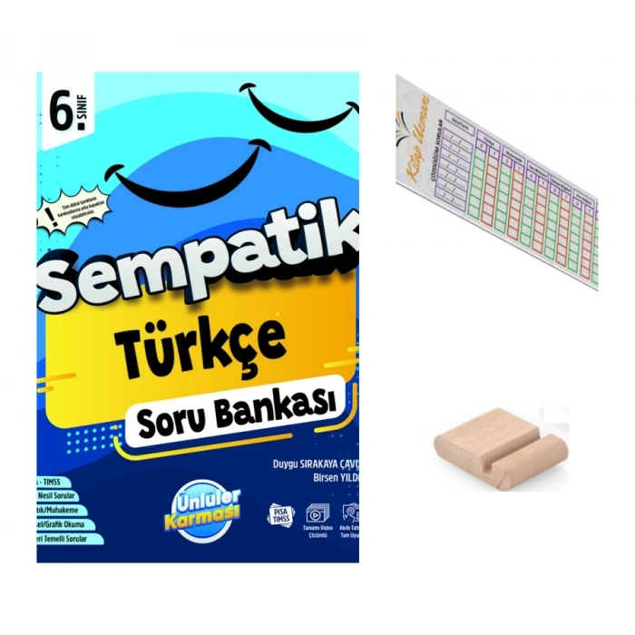 6..Sınıf Sempatik Türkçe Soru Bankası Maarif 2027 +Telefon Tutucu+Çözüm Ayracı
