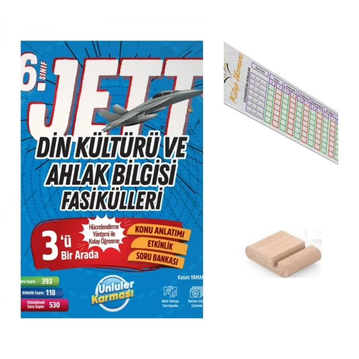 6..Sınıf Jett Din Kültürü Fasikülleri 2027 Maarif Modeli+Çözüm Ayracı+Telefon Tutucu