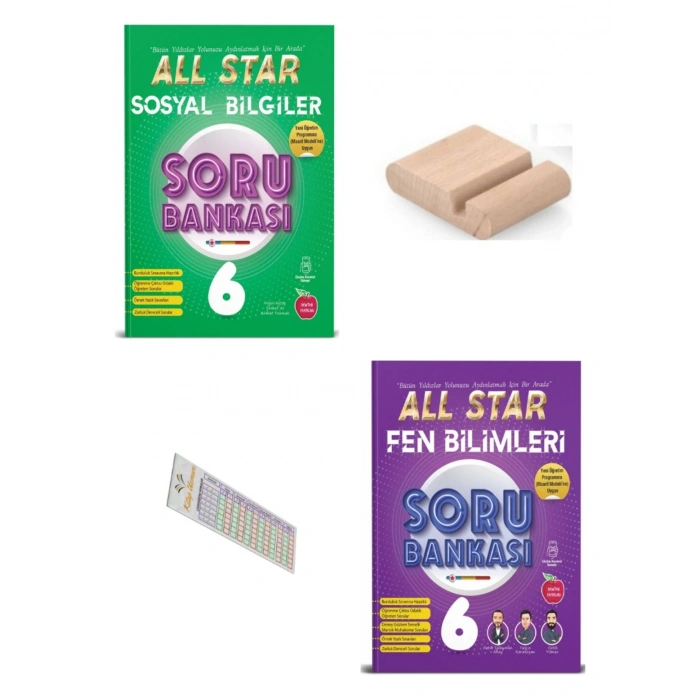 6.Sınıf ALL STAR Sosyal Fen Soru Bankası 2027 Maarif Modeli+Telefon Tutucu+Çözüm Ayracı
