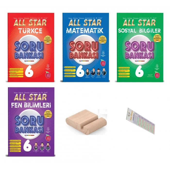 6.Sınıf ALL STAR TÜM DERSLER Soru Bankası SETİ 2027 Maarif Modeli+Telefon Tutucu+Çözüm Ayracı
