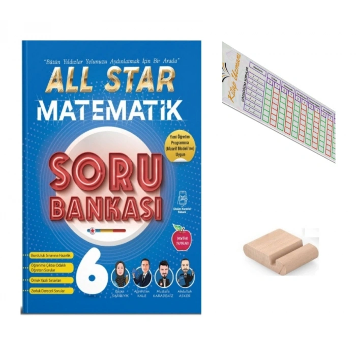 6.Sınıf ALL STAR Matematik Soru Bankası 2027 Maarif Modeli+Telefon Tutucu+Çözüm Ayracı