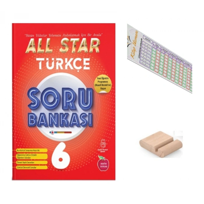 6.Sınıf ALL STAR Türkçe Soru Bankası 2027 Maarif Modeli+Telefon Tutucu+Çözüm Ayracı