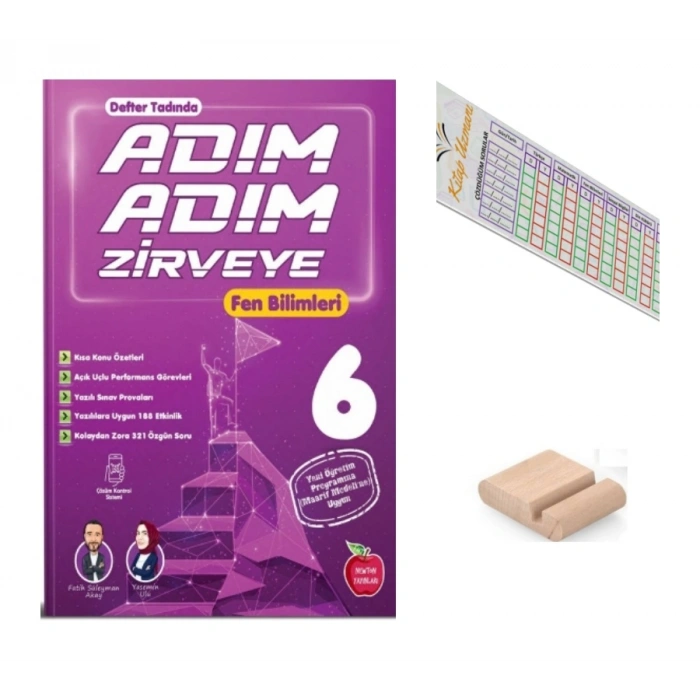 6.Sınıf ADIM ADIM ZİRVEYE Fen Bilimleri 2027 Maarif Modeli + Telefon Tutucu +Çözüm Ayracı